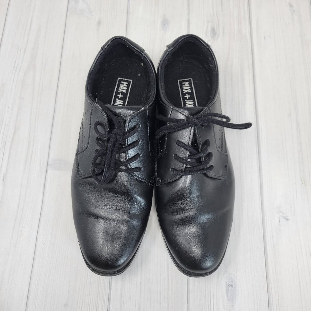 Boys Black Oxford Dress Shoes, Size 5 - Max & Jake